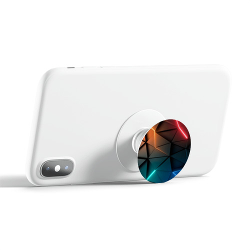 Дизайнерский держатель попсокет  Абстракция неон