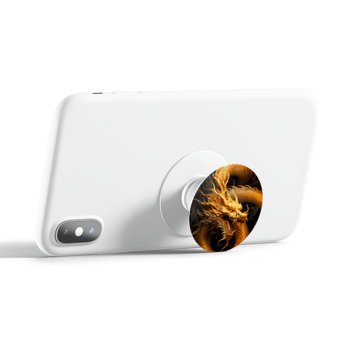 Дизайнерский держатель попсокет  Золотой дракон