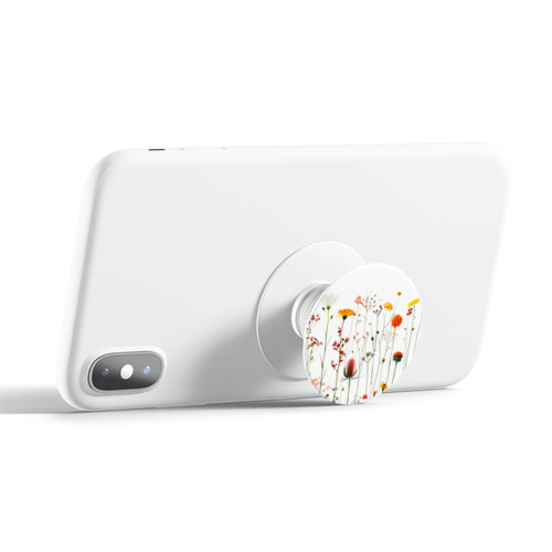 Полупрозрачный дизайнерский держатель попсокет  цветы