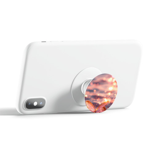 Дизайнерский держатель попсокет  бабочки розовые