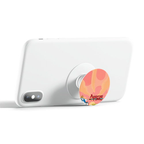 Полупрозрачный дизайнерский держатель попсокет  Adventure time Время приключений