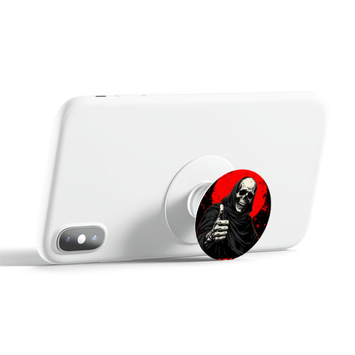 Дизайнерский держатель попсокет  смешной скелет