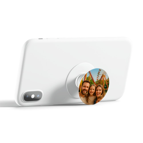 Дизайнерский держатель попсокет  чехол с фото