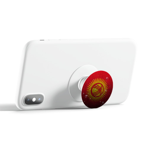 Дизайнерский держатель попсокет  Флаг Киргизии