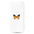 Полупрозрачный дизайнерский внешний аккумулятор 10000mAh  прозрачные Бабочки 