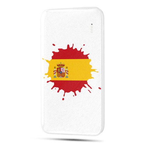 Полупрозрачный дизайнерский внешний аккумулятор 10000mAh  флаг Испании