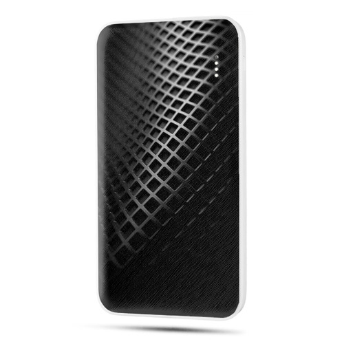 Дизайнерский внешний аккумулятор 10000mAh  Текстура металла