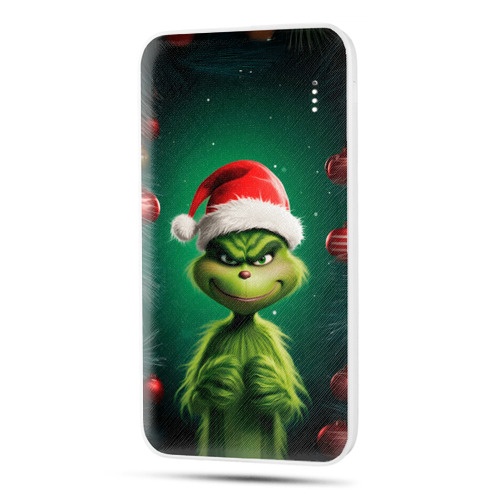 Дизайнерский внешний аккумулятор 10000mAh  Гринч Новый год Рождество