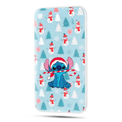 Дизайнерский внешний аккумулятор 10000mAh  Стич Новый год