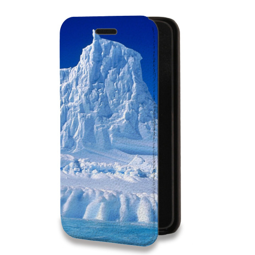 Дизайнерский горизонтальный чехол-книжка для Iphone Xr Льды