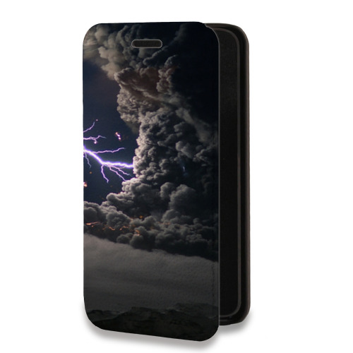 Дизайнерский горизонтальный чехол-книжка для Samsung Galaxy A52 Молния