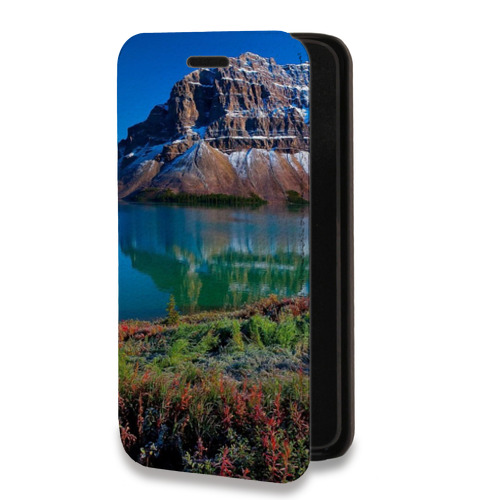 Дизайнерский горизонтальный чехол-книжка для Iphone 14 Pro Max Горы