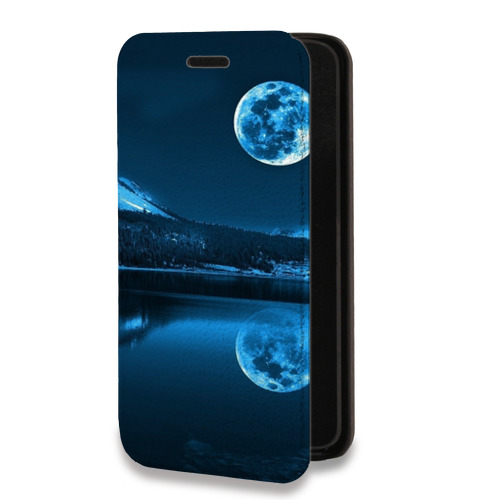 Дизайнерский горизонтальный чехол-книжка для Samsung Galaxy S22 Ultra Ночь