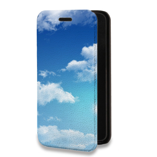 Дизайнерский горизонтальный чехол-книжка для Huawei Honor 50 Lite Небо