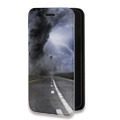 Дизайнерский горизонтальный чехол-книжка для Iphone 12 Pro Max Стихии