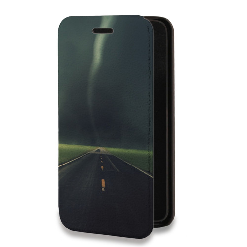 Дизайнерский горизонтальный чехол-книжка для Iphone 14 Pro Стихии