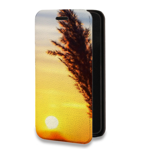 Дизайнерский горизонтальный чехол-книжка для Iphone 14 Plus Восход