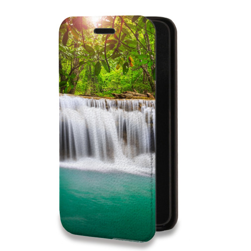 Дизайнерский горизонтальный чехол-книжка для Huawei Honor Note 8 Водопады