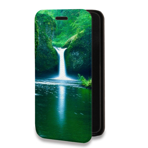 Дизайнерский горизонтальный чехол-книжка для Huawei P Smart (2019) Водопады