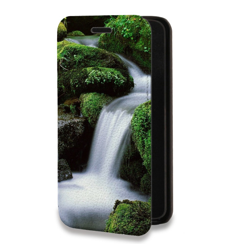 Дизайнерский горизонтальный чехол-книжка для Huawei P Smart (2021) Водопады