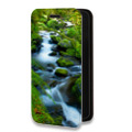 Дизайнерский горизонтальный чехол-книжка для Iphone 14 Pro Max Водопады