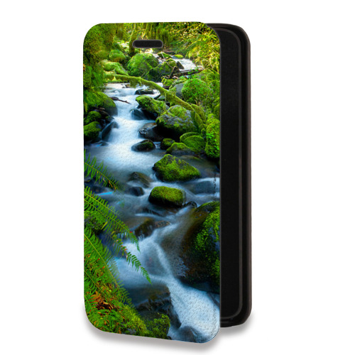 Дизайнерский горизонтальный чехол-книжка для Iphone 7 Водопады