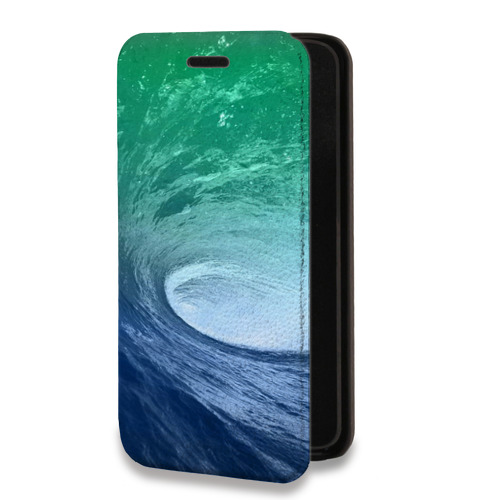 Дизайнерский горизонтальный чехол-книжка для OnePlus 8T Волны