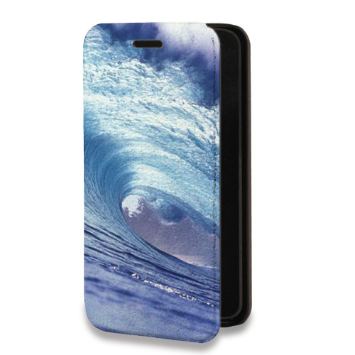 Дизайнерский горизонтальный чехол-книжка для Samsung Galaxy S22 Ultra Волны