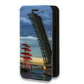 Дизайнерский горизонтальный чехол-книжка для Samsung Galaxy A50 Санкт-Петербург