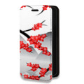 Дизайнерский горизонтальный чехол-книжка для Nokia 5.4 Волшебная сакура