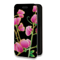 Дизайнерский горизонтальный чехол-книжка для Xiaomi Redmi 10 Люксовые цветы