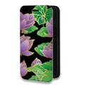 Дизайнерский горизонтальный чехол-книжка для Huawei Honor 50 Люксовые цветы