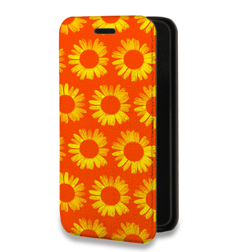 Дизайнерский горизонтальный чехол-книжка для Iphone 11 Pro Max Монохромные цветы