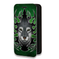 Дизайнерский горизонтальный чехол-книжка для Realme Narzo 30 5G Племенные животные