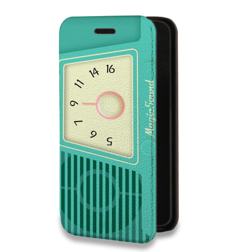 Дизайнерский горизонтальный чехол-книжка для Nokia X10 Винтажное радио