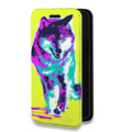 Дизайнерский горизонтальный чехол-книжка для Nokia 3.4 Животный поп-арт