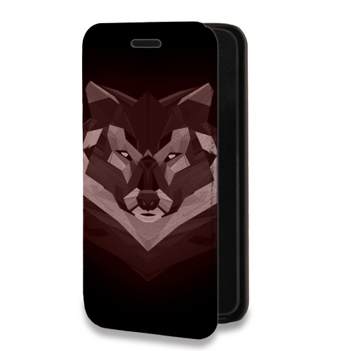 Дизайнерский горизонтальный чехол-книжка для Iphone 14 Pro Max Волки