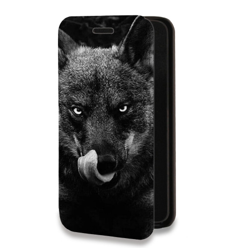 Дизайнерский горизонтальный чехол-книжка для Iphone 11 Волки