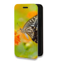 Дизайнерский горизонтальный чехол-книжка для Iphone 7 Plus / 8 Plus Бабочки