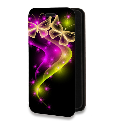 Дизайнерский горизонтальный чехол-книжка для Iphone 11 Pro Max Бабочки
