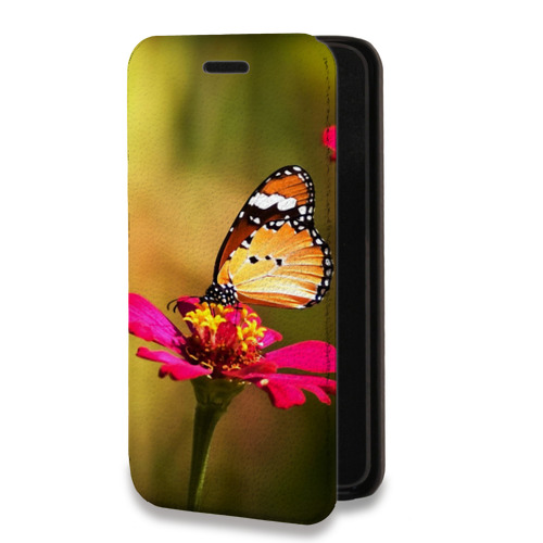 Дизайнерский горизонтальный чехол-книжка для Samsung Galaxy S20 FE Бабочки