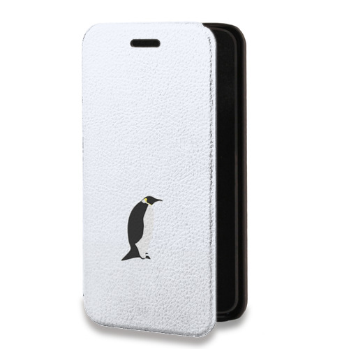 Дизайнерский горизонтальный чехол-книжка для Xiaomi Mi Note 10 Пингвины