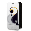 Дизайнерский горизонтальный чехол-книжка для Nokia 5.4 Пингвины