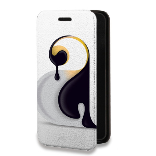 Дизайнерский горизонтальный чехол-книжка для Huawei Honor 30 Pro Пингвины