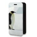 Дизайнерский горизонтальный чехол-книжка для Realme Narzo 30 5G Пингвины