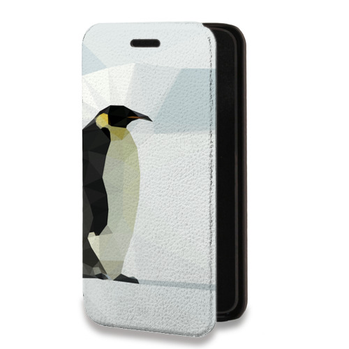 Дизайнерский горизонтальный чехол-книжка для Xiaomi Redmi 10 Пингвины