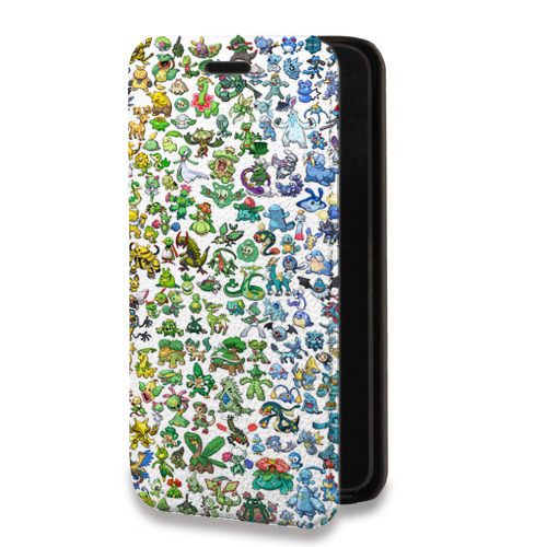 Дизайнерский горизонтальный чехол-книжка для Huawei Honor 50 Lite Pokemon Go