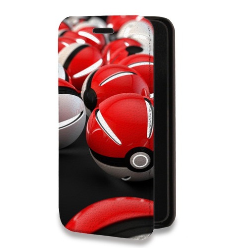 Дизайнерский горизонтальный чехол-книжка для Motorola Moto G8 Plus Pokemon Go
