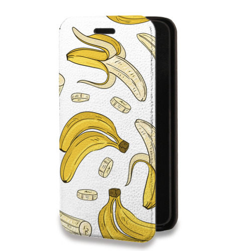 Дизайнерский горизонтальный чехол-книжка для Xiaomi Mi 11 Прозрачные бананы
