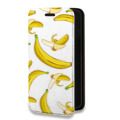 Дизайнерский горизонтальный чехол-книжка для Xiaomi Mi 11 Прозрачные бананы